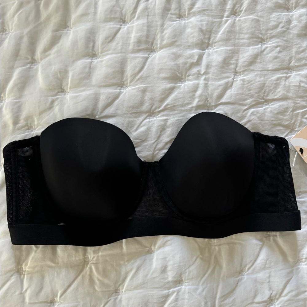 NWT LIVELY *THE SMOOTH* BLACK STRAPLESS BRA